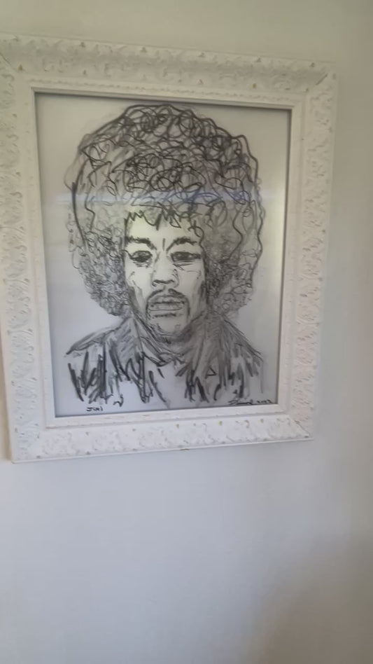 Jimi Hendrix Kinetic Karicature