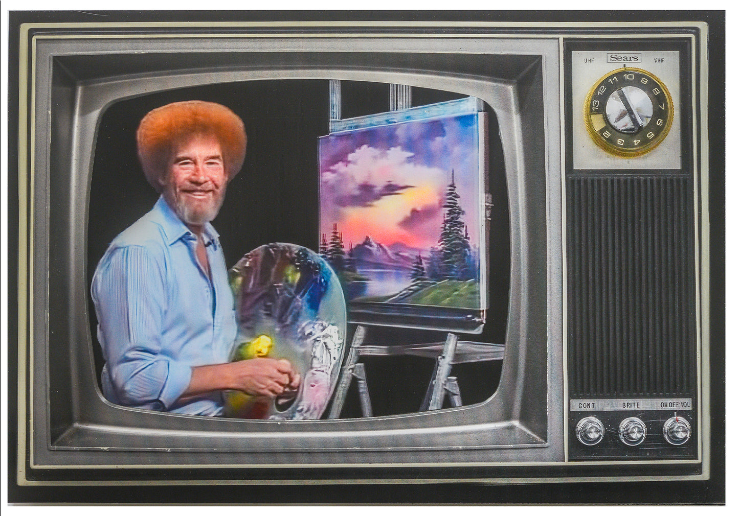 Bob Ross in Flat 3D TV